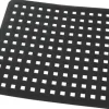 Spülbeckenmatte Quadro schwarz 29x31,5 cm