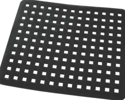 Spülbeckenmatte Quadro schwarz 29x31,5 cm