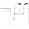 Spüle Blanco ANDANO 400/400-IF 865 x 440 mm edelstahl 522985