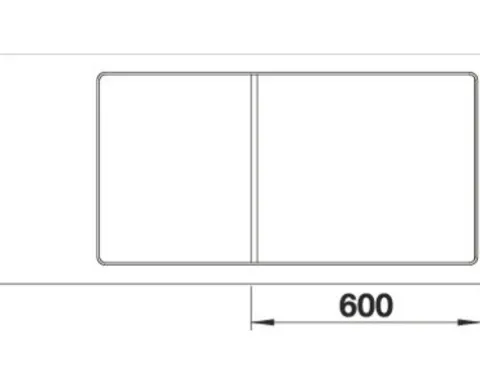 Spüle Blanco AXIA III 6 S-F 990 x 500 mm anthrazit 524669 1 Spülbecken Mit Tropffläche Becken links
