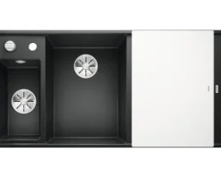 Spüle Blanco AXIA III 6 S-F 990 x 500 mm anthrazit 524669 1 Spülbecken Mit Tropffläche Becken links