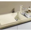 Spüle Blanco Axia III 6 S-F 990 x 500 mm anthrazit 523483 1 Spülbecken Becken rechts Flächenbündig Mit Tropffläche Mit Restebecken