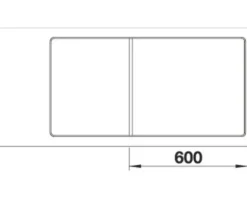 Spüle Blanco Axia III 6 S-F 990 x 500 mm anthrazit 523489 1 Spülbecken Becken rechts Flächenbündig Mit Tropffläche Mit Restebecken