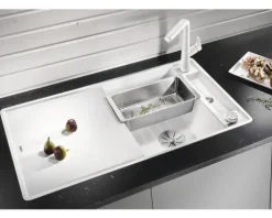 Spüle Blanco AXIA III 5 S-F 905 x 500 mm felsgrau ohne Multifunktionsschale 523232