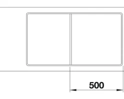 Spüle Blanco AXIA III 5 S-F 905 x 500 mm felsgrau ohne Multifunktionsschale 523232
