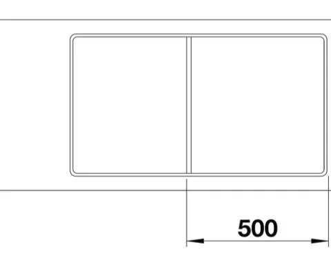 Spüle Blanco AXIA III 5 S-F 905 x 500 mm felsgrau ohne Multifunktionsschale 523232