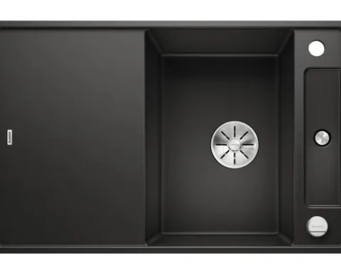 Spüle Blanco AXIA III 45 S-F 770 x 500 mm schwarz 525843