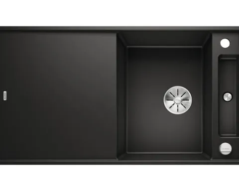 Spüle Blanco AXIA III 5 S-F 905 x 500 mm schwarz ohne Multifunktionsschale 525846