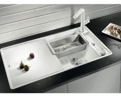 Spüle Blanco AXIA III 5 S-F 905 x 500 mm schwarz ohne Multifunktionsschale 525846