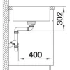 Spüle Blanco AXIA III 5 S 915 x 510 mm anthrazit ohne Multifunktionsschale 523215