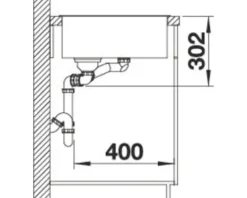 Spüle Blanco AXIA III 6 S 1000 x 510 mm anthrazit ohne Multifunktionsschale 524653 1 Spülbecken Mit Tropffläche Becken links
