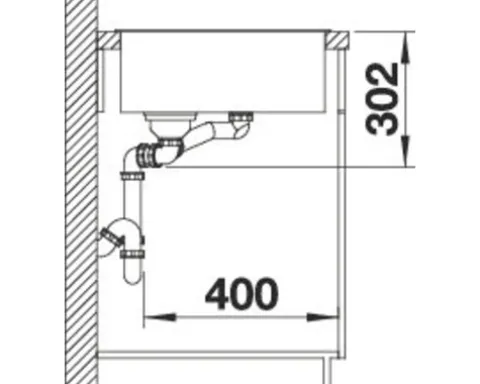 Spüle Blanco AXIA III 6 S 1000 x 510 mm anthrazit ohne Multifunktionsschale 524653 1 Spülbecken Mit Tropffläche Becken links