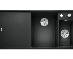 Spüle Blanco AXIA III 6 S 1000 x 510 mm anthrazit 523472 1 Spülbecken Becken rechts Mit Restebecken Mit Tropffläche