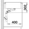 Spüle Blanco Axia III 6 S 1000 x 510 mm anthrazit ohne Multifunktionsschale 523462 1 Spülbecken Becken rechts Mit Restebecken Mit Tropffläche