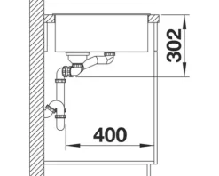Spüle Blanco Axia III 6 S 1000 x 510 mm anthrazit ohne Multifunktionsschale 523462 1 Spülbecken Becken rechts Mit Restebecken Mit Tropffläche