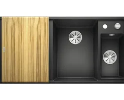 Spüle Blanco Axia III 6 S 1000 x 510 mm anthrazit ohne Multifunktionsschale 523462 1 Spülbecken Becken rechts Mit Restebecken Mit Tropffläche
