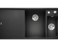 Spüle Blanco Axia III 6 S 1000 x 510 mm anthrazit ohne Multifunktionsschale 523462 1 Spülbecken Becken rechts Mit Restebecken Mit Tropffläche
