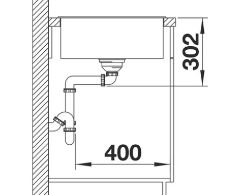 Spüle Blanco AXIA III 5 S 915 x 510 mm cafe ohne Multifunktionsschale 523224
