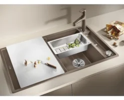 Spüle Blanco AXIA III 5 S 915 x 510 mm cafe ohne Multifunktionsschale 523224