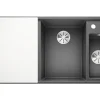 Spüle Blanco AXIA III 6 S 1000 x 510 mm felsgrau 523473 1 Spülbecken Becken rechts Mit Restebecken Mit Tropffläche