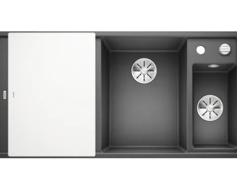 Spüle Blanco AXIA III 6 S 1000 x 510 mm felsgrau 523473 1 Spülbecken Becken rechts Mit Restebecken Mit Tropffläche