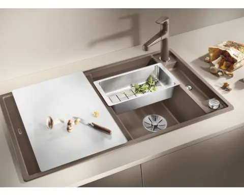 Spüle Blanco AXIA III 5 S 915 x 510 mm felsgrau ohne Multifunktionsschale 523216