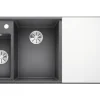 Spüle Blanco AXIA III 6 S 1000 x 510 mm felsgrau ohne Multifunktionsschale 524654 1 Spülbecken Mit Tropffläche Becken links