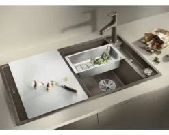 Spüle Blanco AXIA III 5 S 915 x 510 mm schwarz 525844