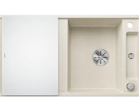 Spüle Blanco AXIA III 5 S 915 x 510 mm softweiß ohne Multifunktionsschale 527039