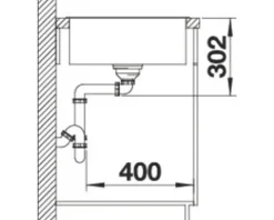 Spüle Blanco AXIA III 5 S 915 x 510 mm vulkangrau ohne Multifunktionsschale 527222