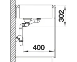 Spüle Blanco Axia III 6 S 1000 x 510 mm vulkangrau ohne Multifunktionsschale 527226 1 Spülbecken Mit Tropffläche Becken links Mit Restebecken