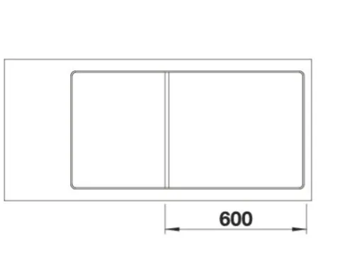 Spüle Blanco AXIA III XL 6 S-F 990 x 500 mm anthrazit 523520