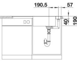Spüle Blanco AXIA III XL 6 S-F 990 x 500 mm anthrazit 523520