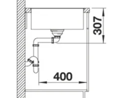 Spüle Blanco AXIA III XL 6 S-F 990 x 500 mm felsgrau 523527