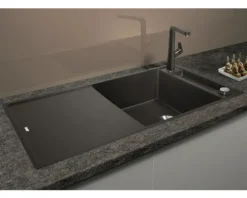 Spüle Blanco AXIA III XL 6 S-F 990 x 500 mm schwarz 525859