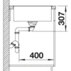 Spüle Blanco AXIA III XL 6 S-F 990 x 500 mm softweiß 527054