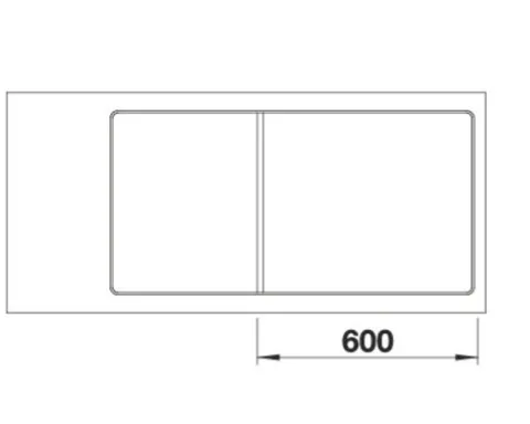 Spüle Blanco AXIA III XL 6 S-F 990 x 500 mm softweiß 527054