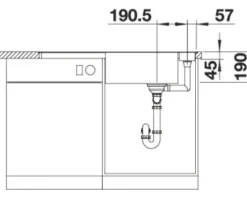 Spüle Blanco AXIA III XL 6 S-F 990 x 500 mm vulkangrau 527237