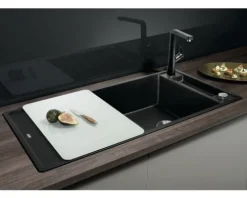 Spüle Blanco AXIA III XL 6 S 1000 x 510 mm schwarz 525857