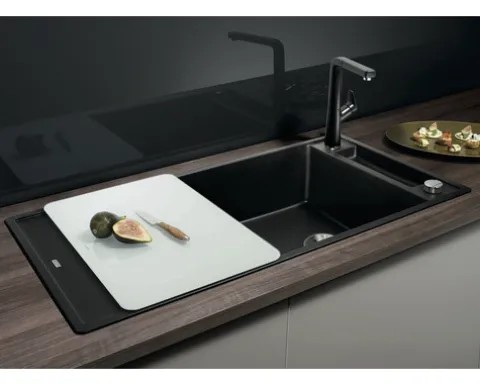 Spüle Blanco AXIA III XL 6 S 1000 x 510 mm schwarz 525857