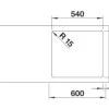 Spüle Blanco CLARON 500-IF/A 560 x 510 mm edelstahl 521633