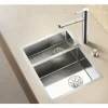 Spüle Blanco CLARON 340/180-IF 585 x 440 mm edelstahl 521607