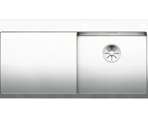 Spüle Blanco CLARON 5 S-IF 1000 x 510 mm edelstahl 521625 1 Spülbecken Mit Tropffläche Becken rechts Flächenbündige Optik
