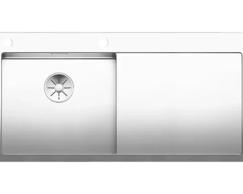Spüle Blanco CLARON 5 S-IF 1000 x 510 mm edelstahl 521626 1 Spülbecken Mit Tropffläche Becken links Flächenbündige Optik