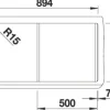 Spüle Blanco CLASSIC Pro 5 S-IF 915 x 510 mm edelstahl seidenglanz 523663