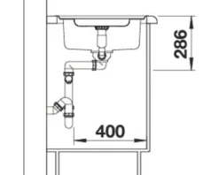 Spüle Blanco CLASSIC Pro 5 S-IF 915 x 510 mm edelstahl seidenglanz 523663