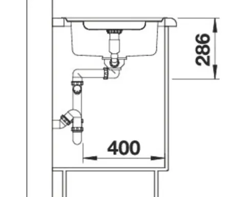 Spüle Blanco CLASSIC Pro 5 S-IF 915 x 510 mm edelstahl seidenglanz 523663