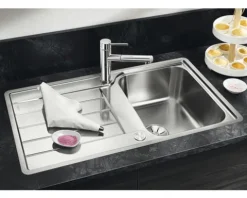 Spüle Blanco CLASSIMO 45 S-IF 860 x 500 mm edelstahl bürstfinish 525330 1 Spülbecken Ohne Tropffläche Becken rechts