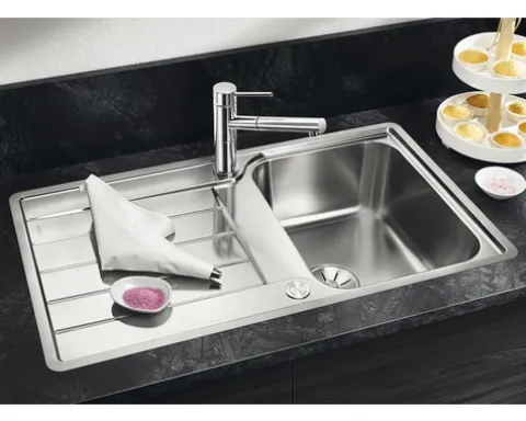 Spüle Blanco CLASSIMO 45 S-IF 860 x 500 mm edelstahl bürstfinish 525330 1 Spülbecken Ohne Tropffläche Becken rechts