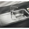 Spüle Blanco CLASSIMO XL 6 S-IF 1000 x 500 mm edelstahl bürstfinish 525327 1 Spülbecken Mit Tropffläche Becken rechts